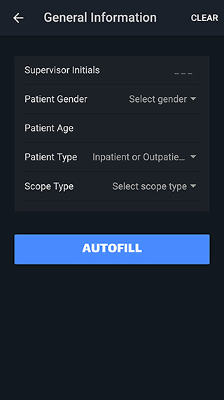 App Screenshot #3 Procedure general information